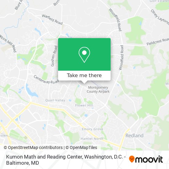 Kumon Math and Reading Center map