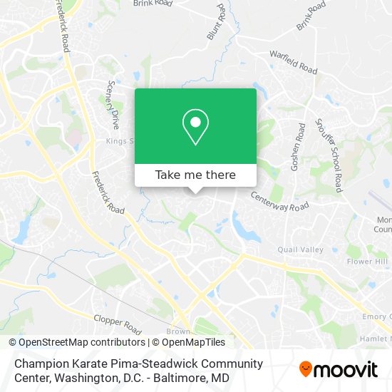Champion Karate Pima-Steadwick Community Center map