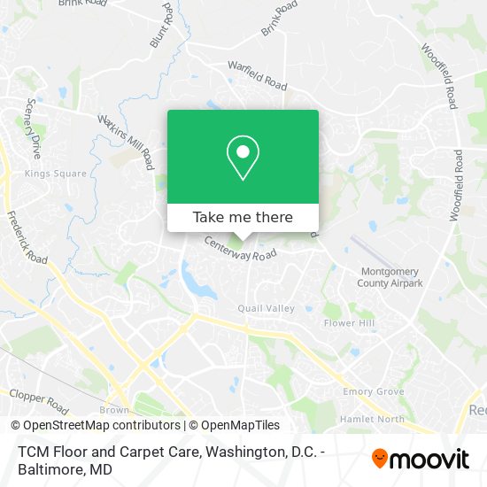 TCM Floor and Carpet Care map