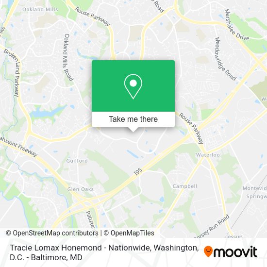 Tracie Lomax Honemond - Nationwide map