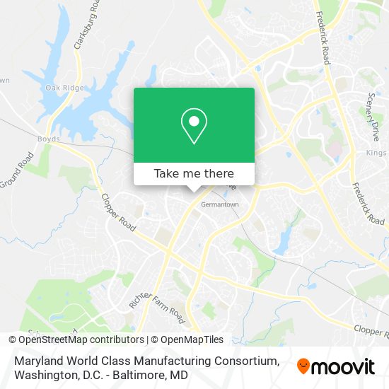 Mapa de Maryland World Class Manufacturing Consortium