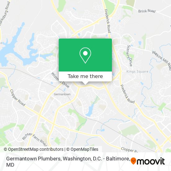 Germantown Plumbers map