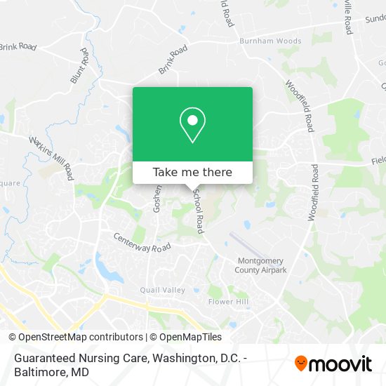 Guaranteed Nursing Care map