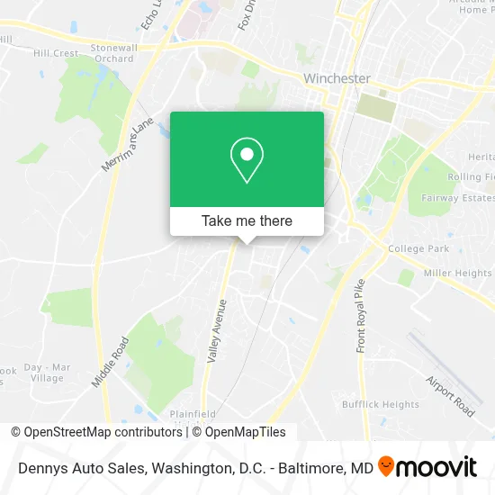 Dennys Auto Sales map