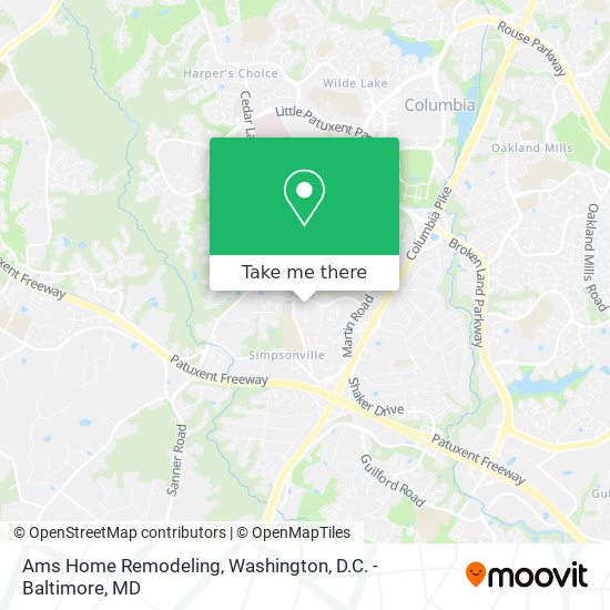 Ams Home Remodeling map