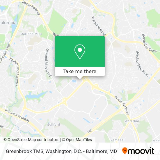 Mapa de Greenbrook TMS
