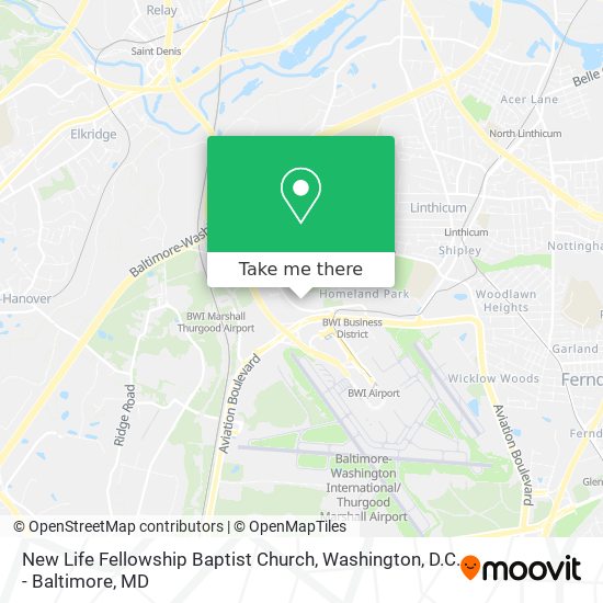 Mapa de New Life Fellowship Baptist Church