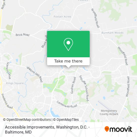 Accessible Improvements map