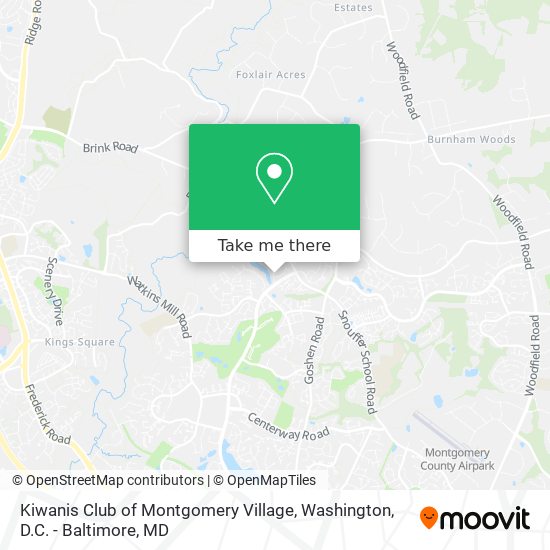 Kiwanis Club of Montgomery Village map