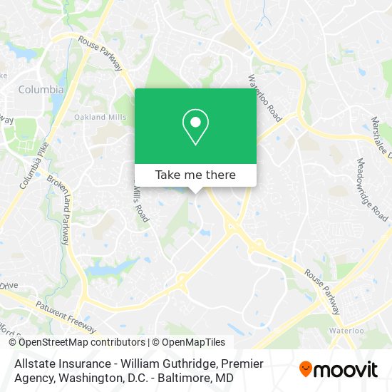 Allstate Insurance - William Guthridge, Premier Agency map