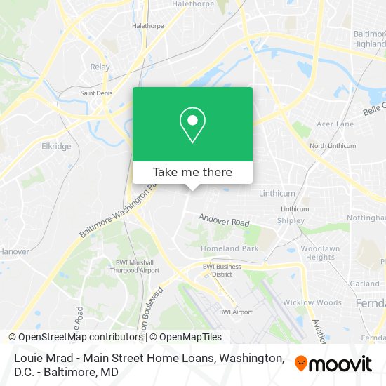 Louie Mrad - Main Street Home Loans map