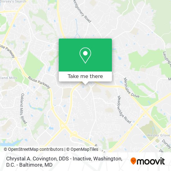 Chrystal A. Covington, DDS - Inactive map