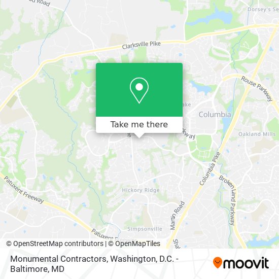 Monumental Contractors map