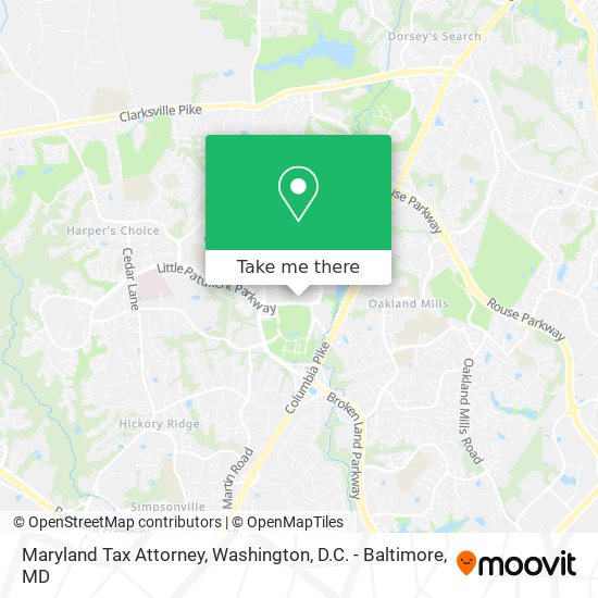 Maryland Tax Attorney map