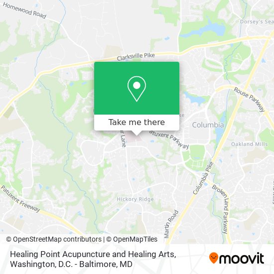 Healing Point Acupuncture and Healing Arts map