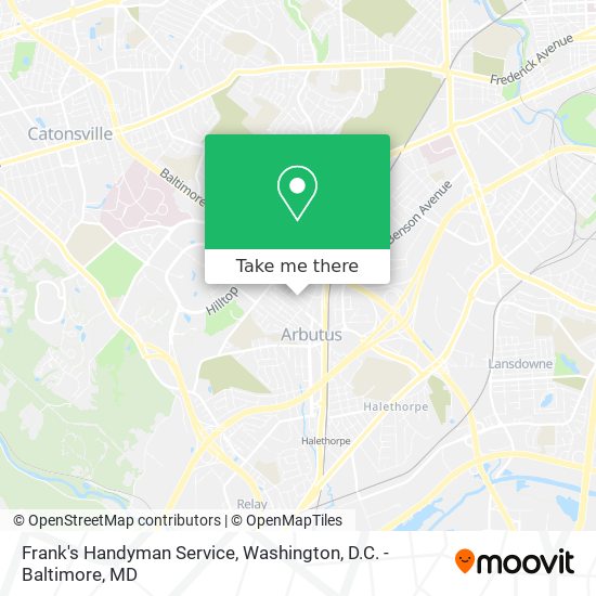 Mapa de Frank's Handyman Service