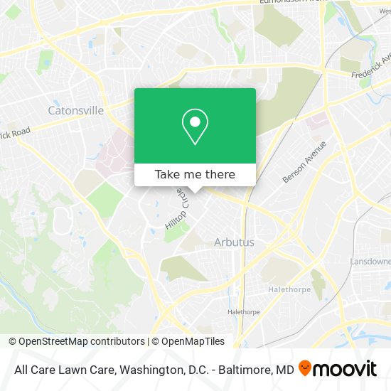 All Care Lawn Care map