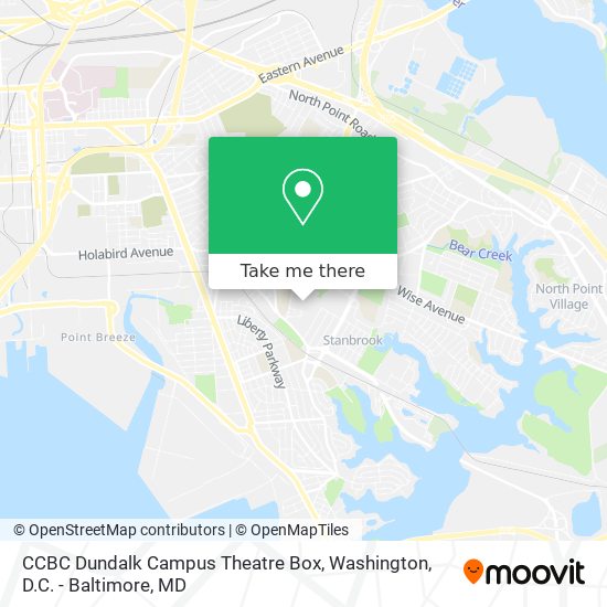 Mapa de CCBC Dundalk Campus Theatre Box