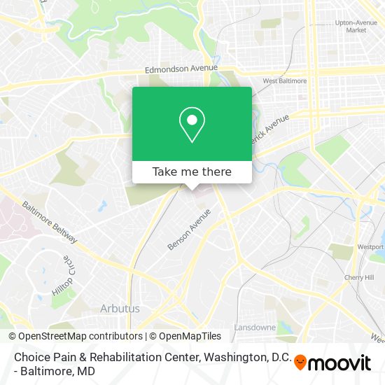 Choice Pain & Rehabilitation Center map