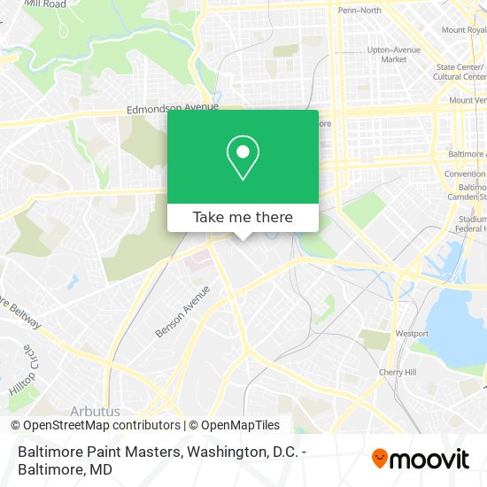 Baltimore Paint Masters map