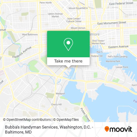 Bubba's Handyman Services map