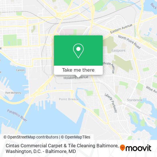 Cintas Commercial Carpet & Tile Cleaning Baltimore map
