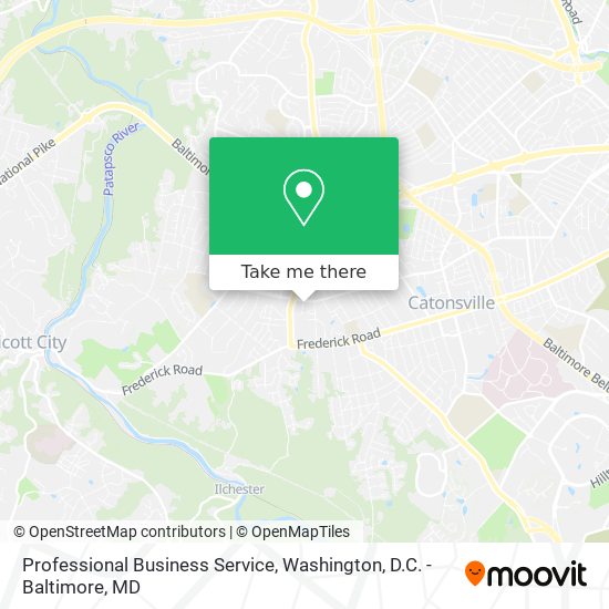 Professional Business Service map