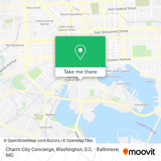 Charm City Concierge map