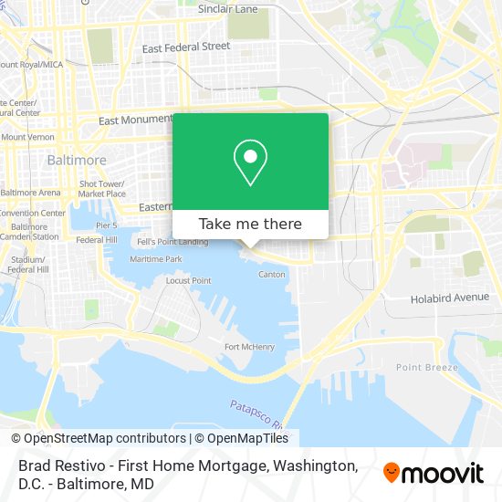 Brad Restivo - First Home Mortgage map