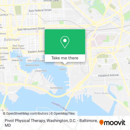 Pivot Physical Therapy map