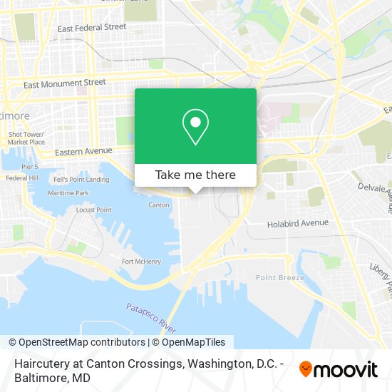 Haircutery at Canton Crossings map