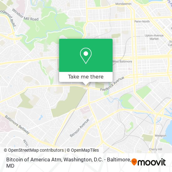 Mapa de Bitcoin of America Atm