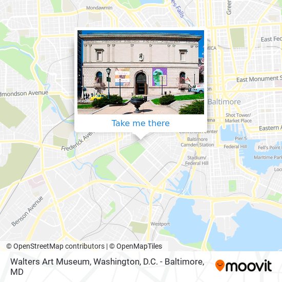 Mapa de Walters Art Museum