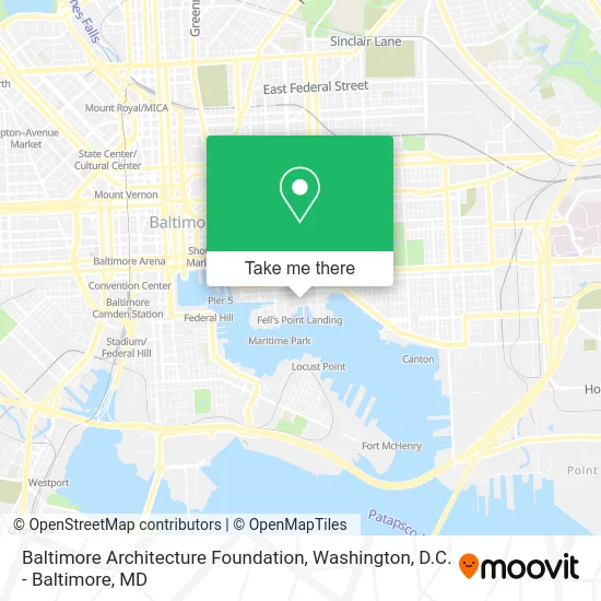Baltimore Architecture Foundation map