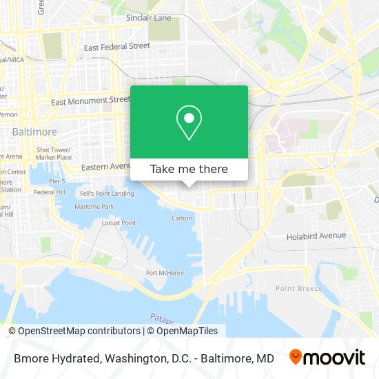 Bmore Hydrated map