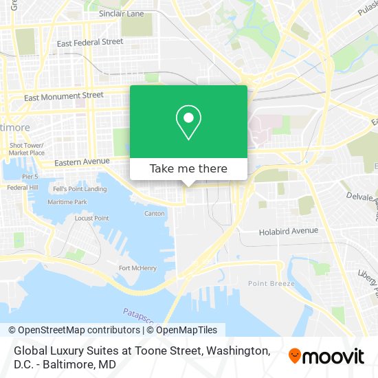 Mapa de Global Luxury Suites at Toone Street