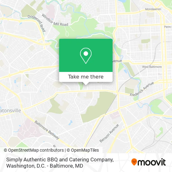 Mapa de Simply Authentic BBQ and Catering Company