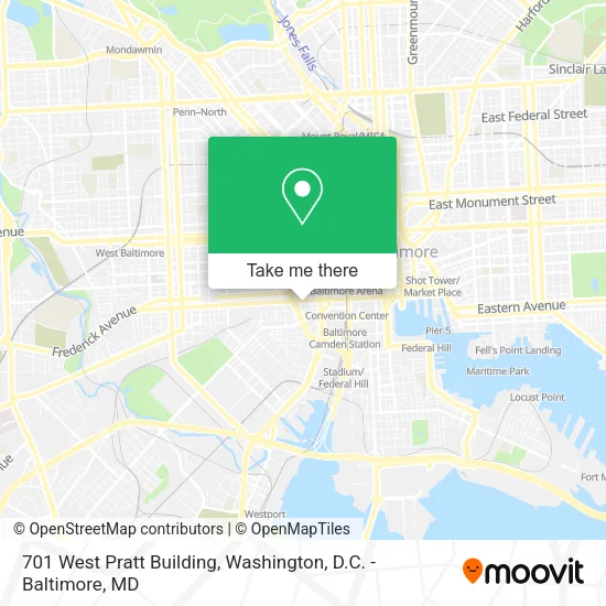Mapa de 701 West Pratt Building