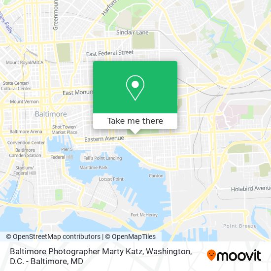 Baltimore Photographer Marty Katz map