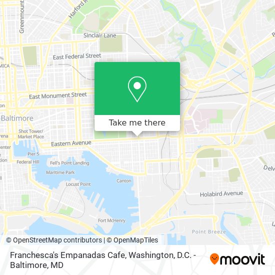 Mapa de Franchesca's Empanadas Cafe