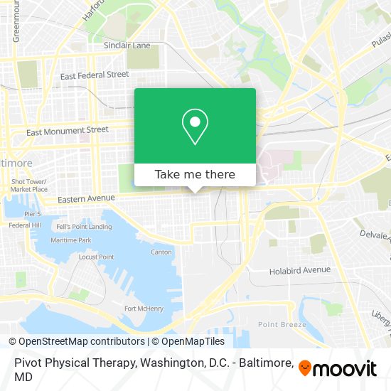 Pivot Physical Therapy map