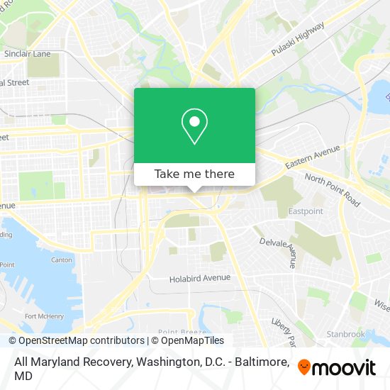 Mapa de All Maryland Recovery
