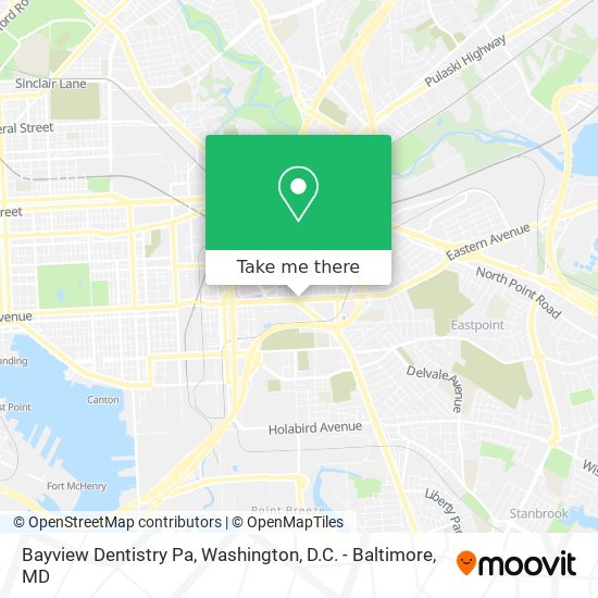 Bayview Dentistry Pa map