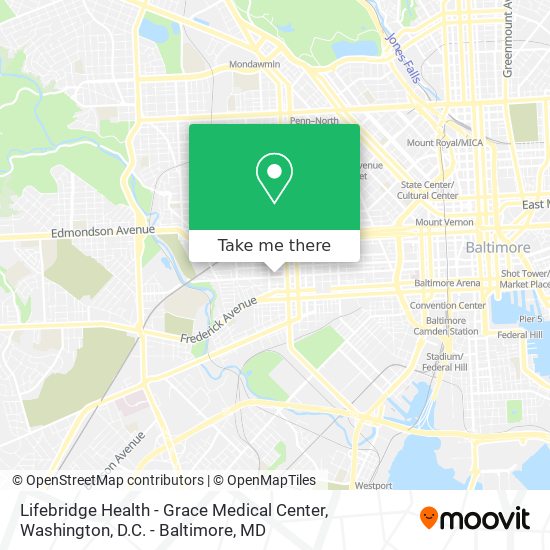 Mapa de Lifebridge Health - Grace Medical Center