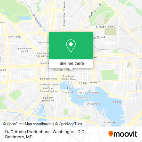 DJQ Audio Productions map