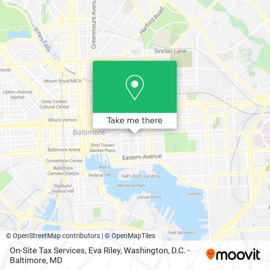 On-Site Tax Services, Eva Riley map