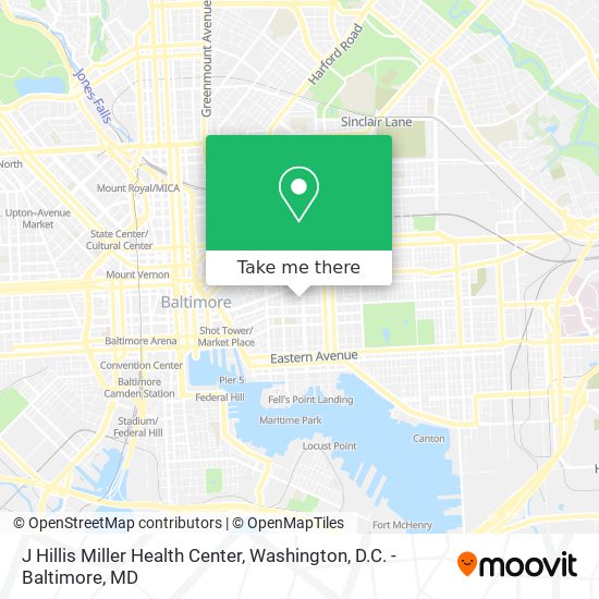J Hillis Miller Health Center map