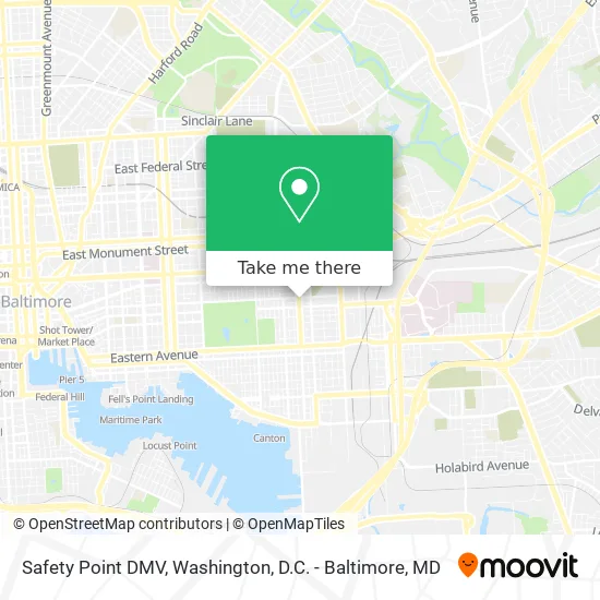 Safety Point DMV map
