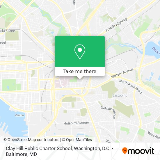 Clay Hill Public Charter School map