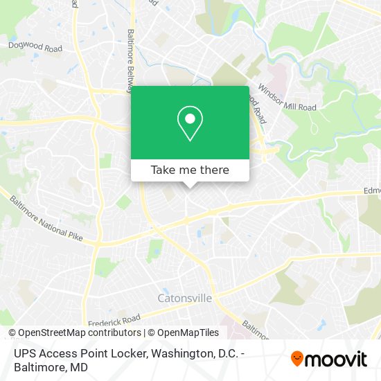 UPS Access Point Locker map